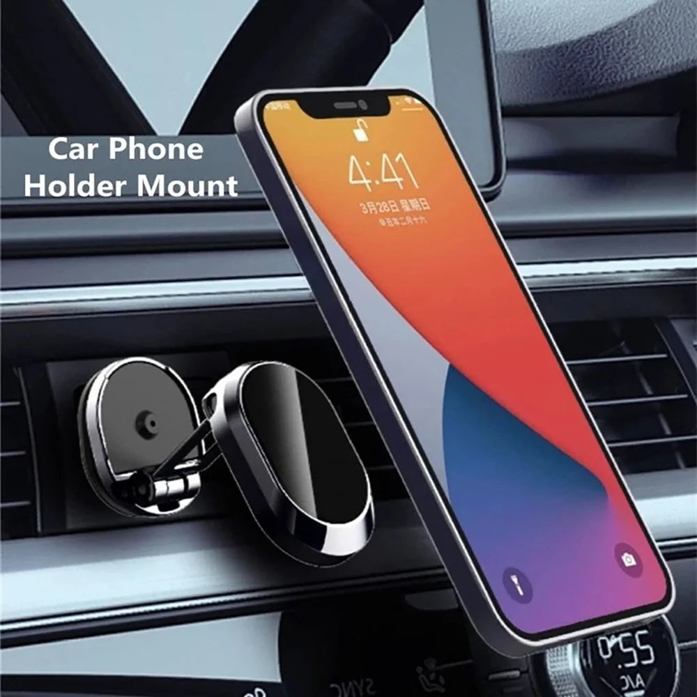 Magnetic Car Phone Holder – Foldable GPS Bracket for iPhone & Samsung Car Phone Mount Zpaxo