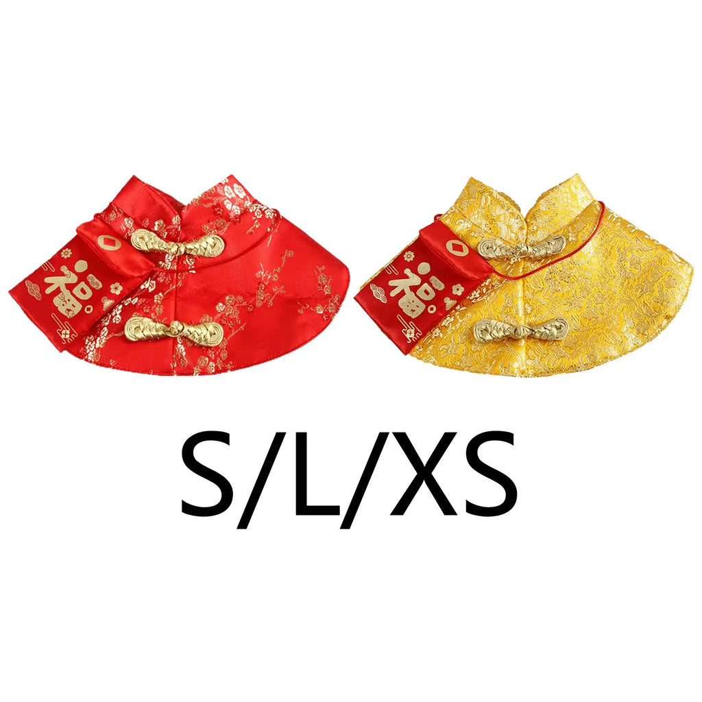 Chinese Cat Year Clothes Cloak Fu Necktie Dress Tang Suit Red Zpaxo