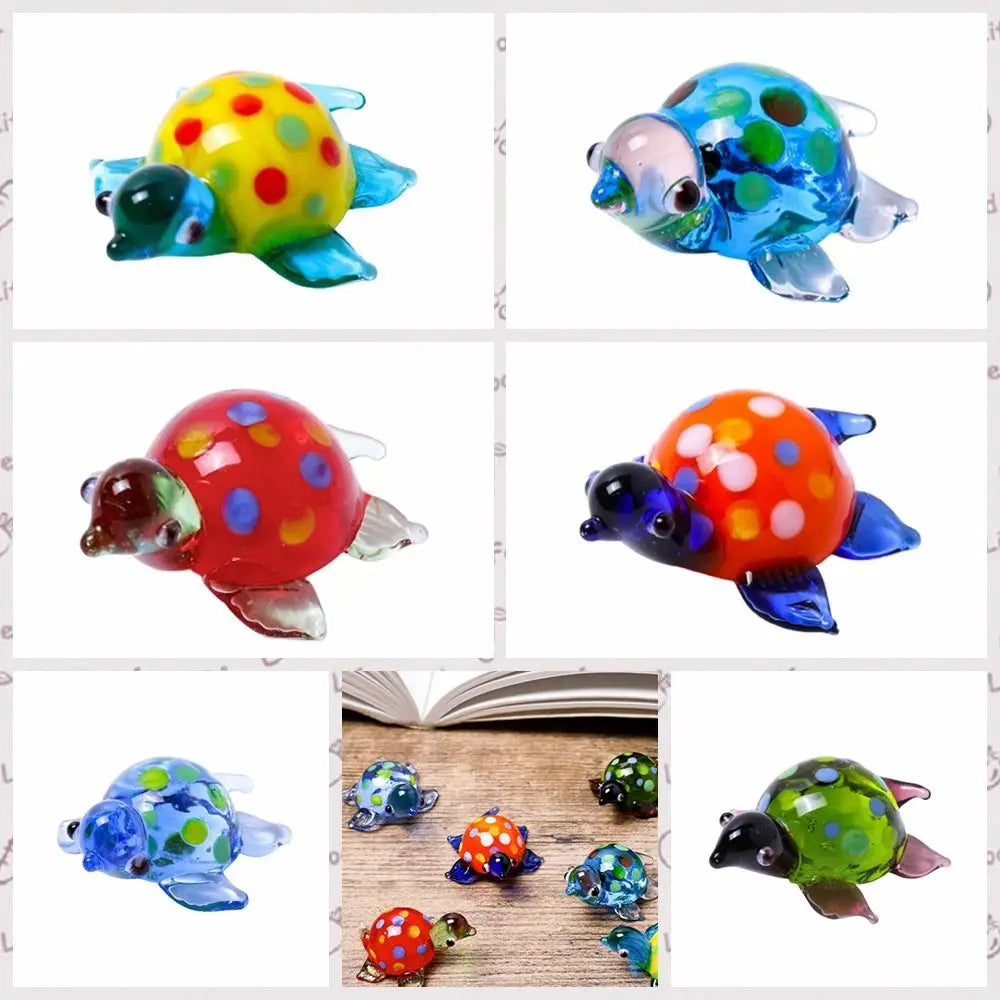 Mini Handicraft Turtle Figurines Lightweight Vivid Animal Statue Turtle Lifelike Decorative Accessories Crafts Collection Zpaxo