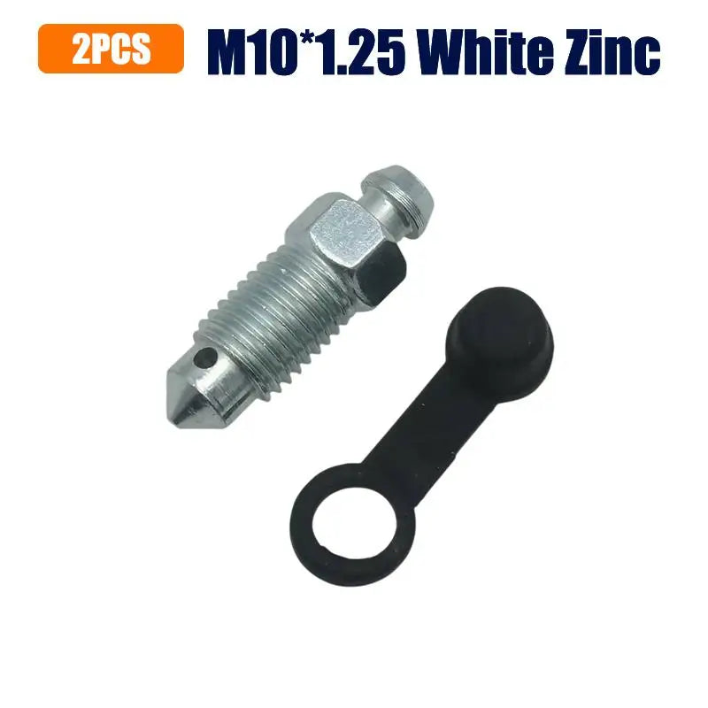 CM2 Motorcycle Brake Caliper Oil Drain Deflation Screws M8 M10 Rubber Zpaxo A6
