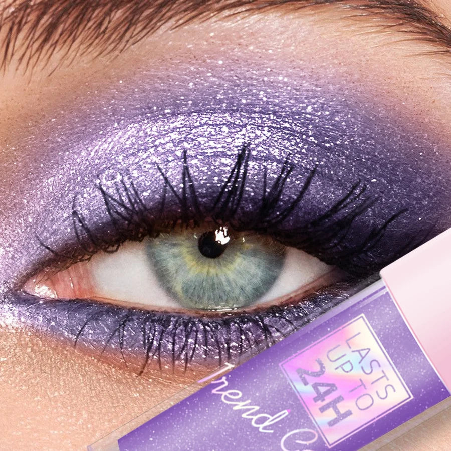 Metallic Waterproof Eye Shadow-high Shine Long-lasting Smudge-proof