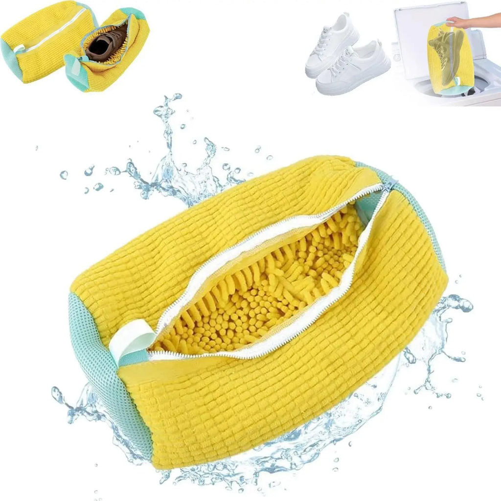 Natural Cotton-Fiber Laundry Bag - Gentle Protection for Footwear & Fabrics, Reusable & Shape-Stable Zpaxo