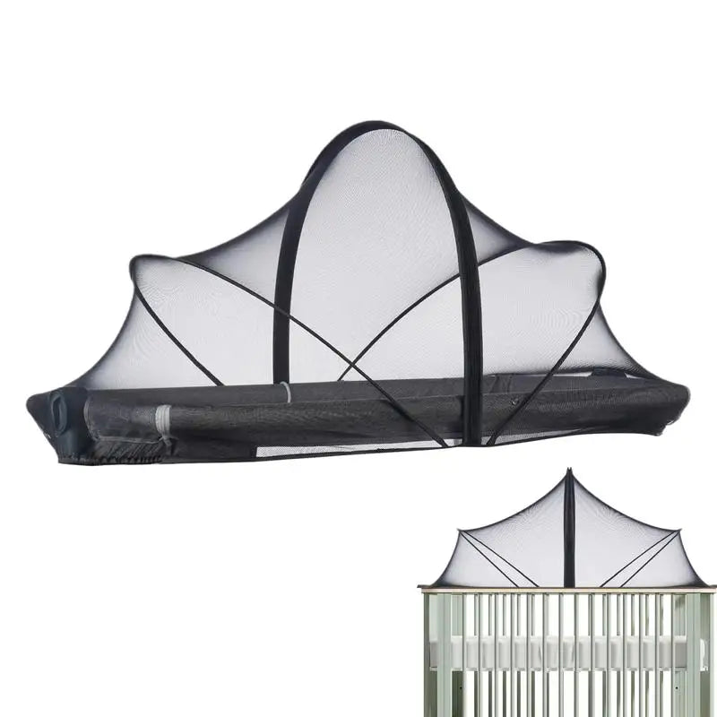 Bassinet Cover Bassinet Netting Cover Breathable Foldable Mesh For Rocking Cradle Stroller Playard Toddler Hammock Small Spaces Zpaxo