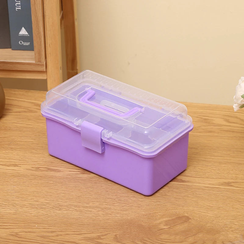 CM3 Layers Large Capacity Storage Box Foldable Multifunctional Zpaxo Purple