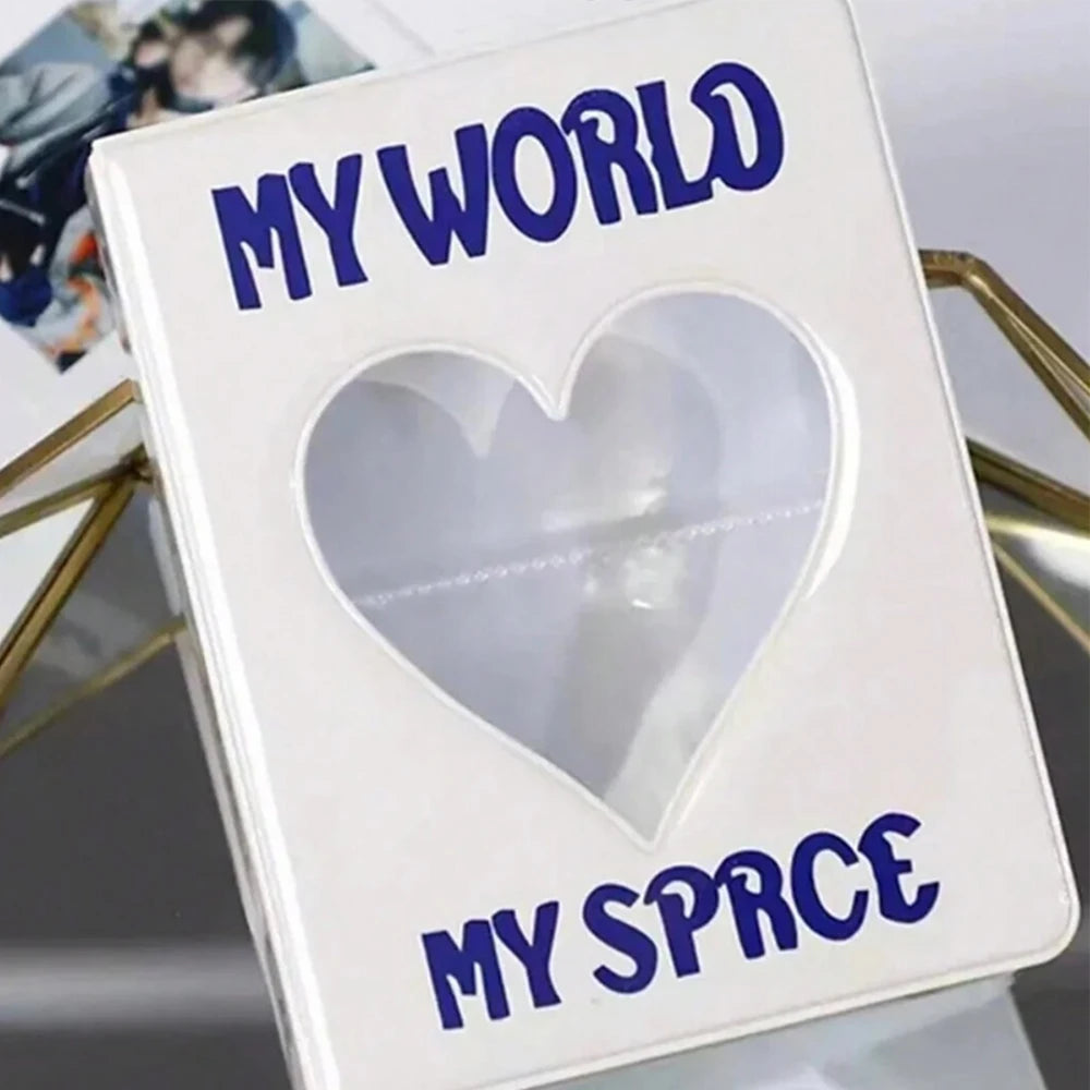 36/64Pockets Photocard Binder Photo Album Kpop Photocard Storage Collect Holder Heart Hollow Book Zpaxo
