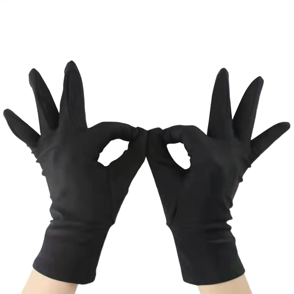 Black Jewelry Inspection Gloves – Fingerprint-Free Wrist Gloves Jewelry Inspection Gloves Zpaxo