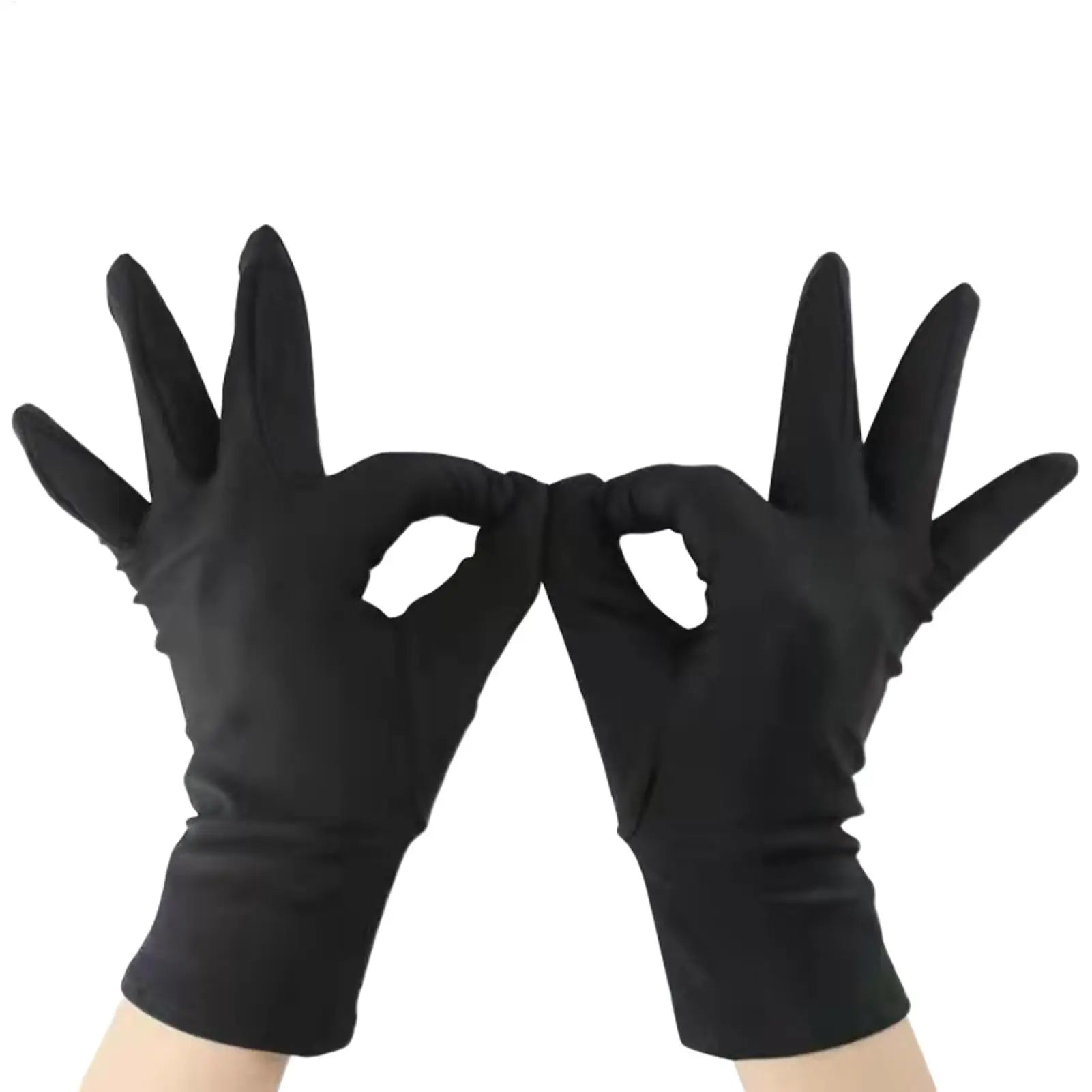 Black Jewelry Inspection Gloves – Fingerprint-Free Wrist Gloves Jewelry Inspection Gloves Zpaxo
