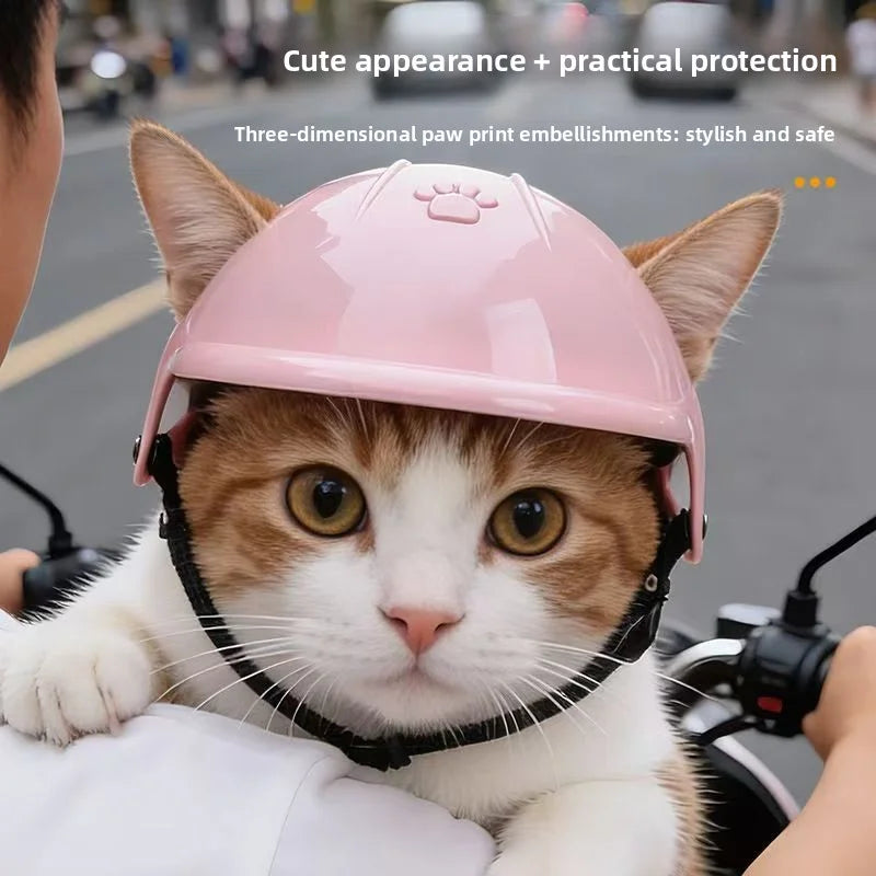 Fashion Pet Helmet for Dogs & Cats – Motorcycle Ride Accessory