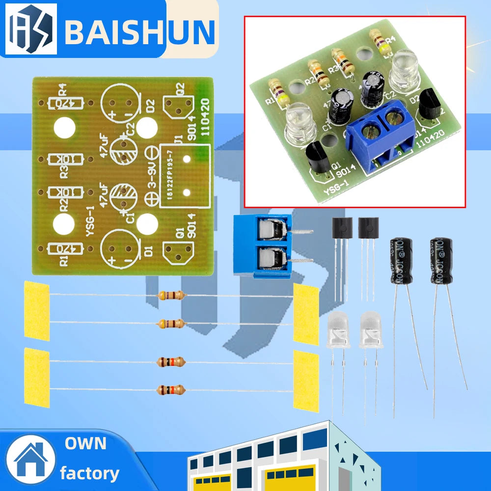 Simple LED Flash DIY Electronics Components Arduino Basic Circuit Zpaxo