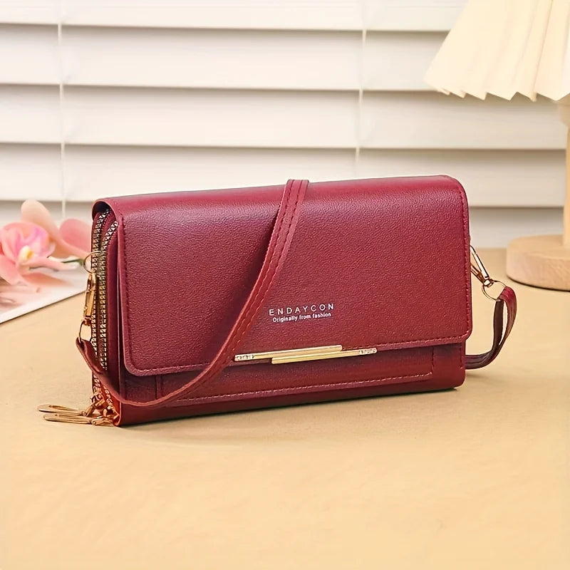 Fashionable Crossbody Bag Mobile Phone Card Wallet RFID Protective