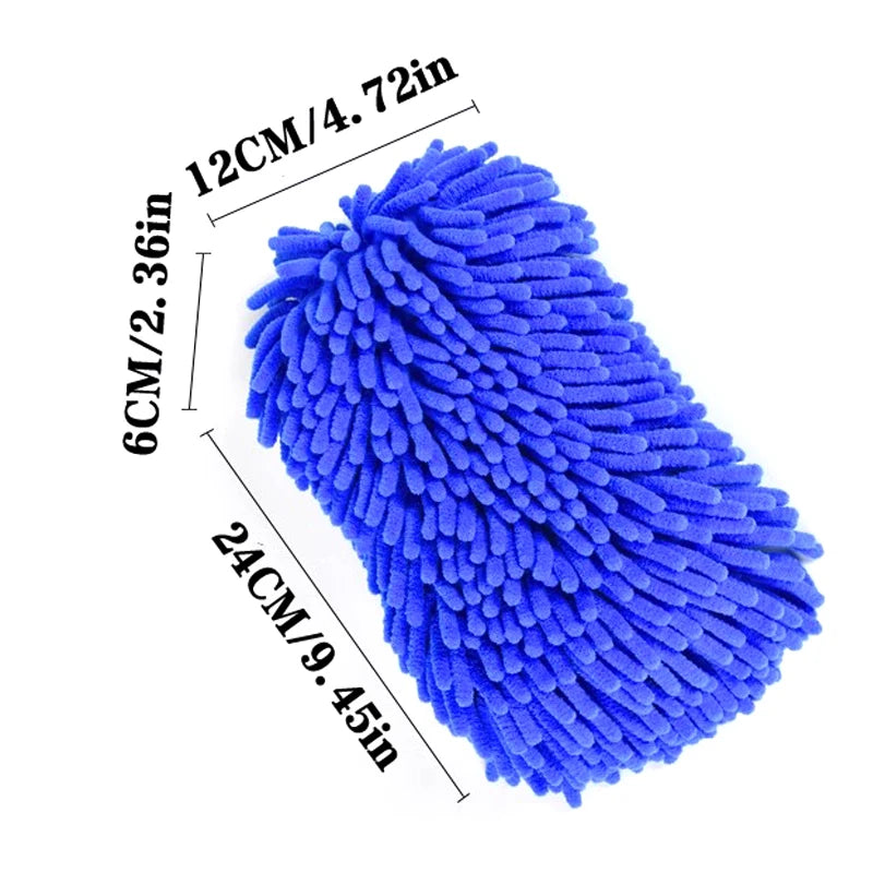 Chenille Microfiber Car Wash Sponge Brush – Scratch-Free