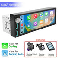 HIPPCRON Car Radio 1 Din Box Wired Carplay Android Auto Display