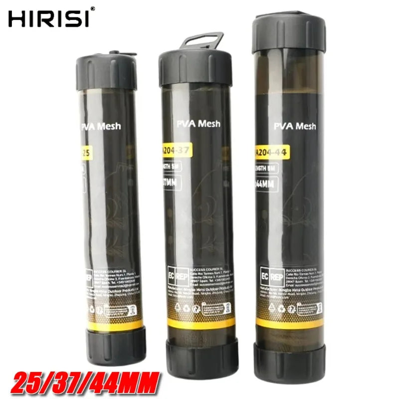 Hirisi Quick Dissolving PVA Mesh Tube for Carp Fishing Bait 25/37/44mm Size 1Pcs Carp Fishing Feeder Accessory Zpaxo
