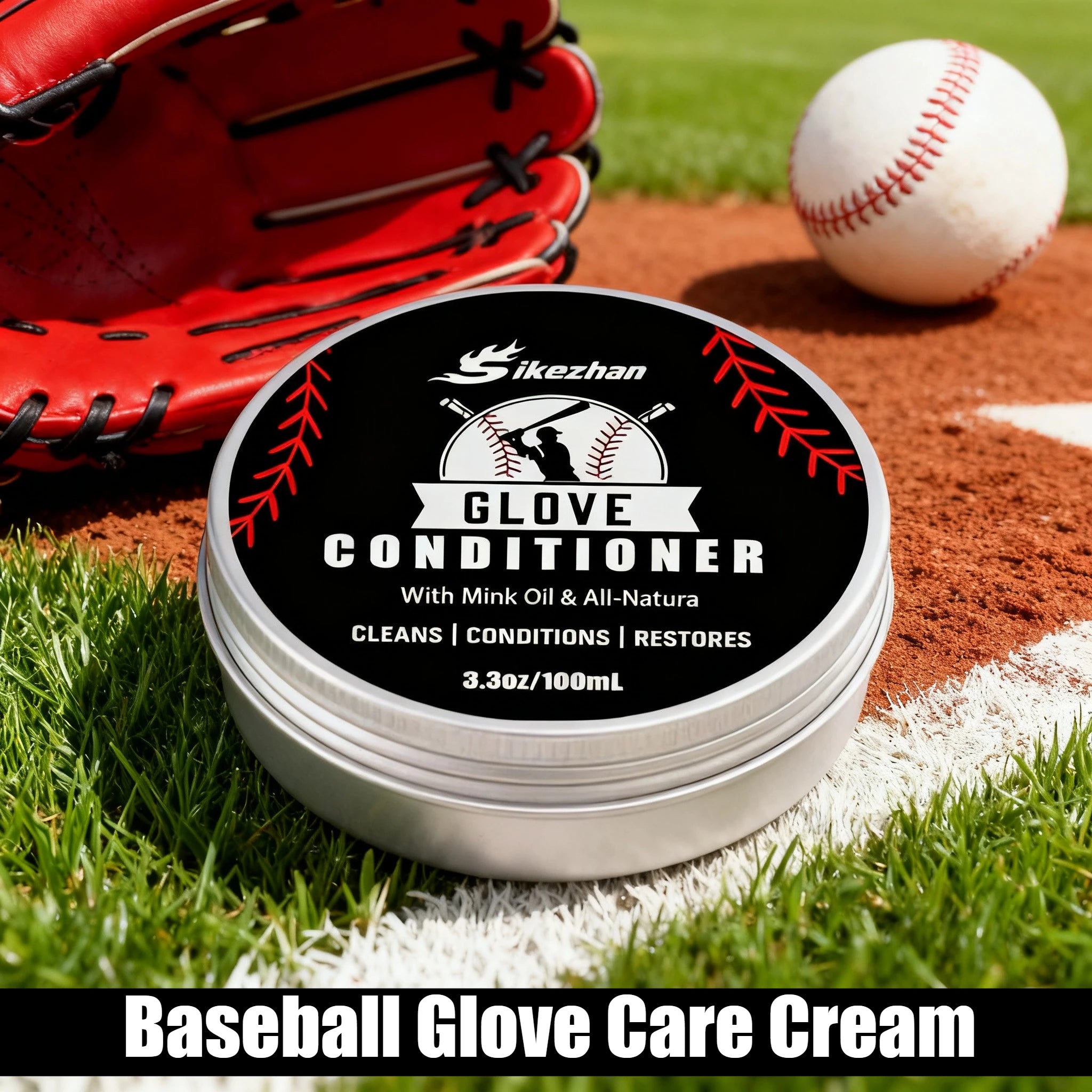 Professional Leather Conditioner for Baseball Softball Gloves and All Leather Sports Equipment Care＆Protection Matériel De Sport Zpaxo