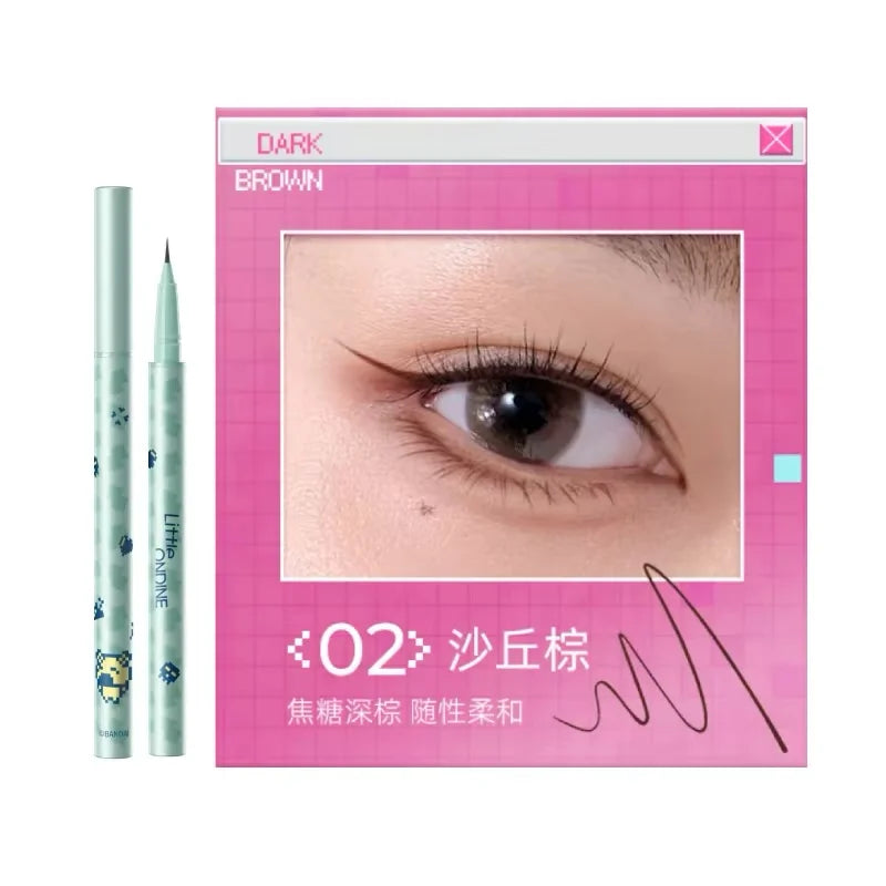 Little Ondine Japan Electronic Pets Cute Surprise Makeup Eyeshadow Lip Tint Eyeliner Pencil Essence Spray Eyebrow Facial Makeup Zpaxo Eyeliner 02