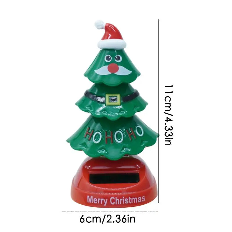 Christmas Solar Powered Dancing Toy Solar Dancing Toy Christmas Tree Novelty Moving Christmas Tree For Desk Windowsill Car Zpaxo