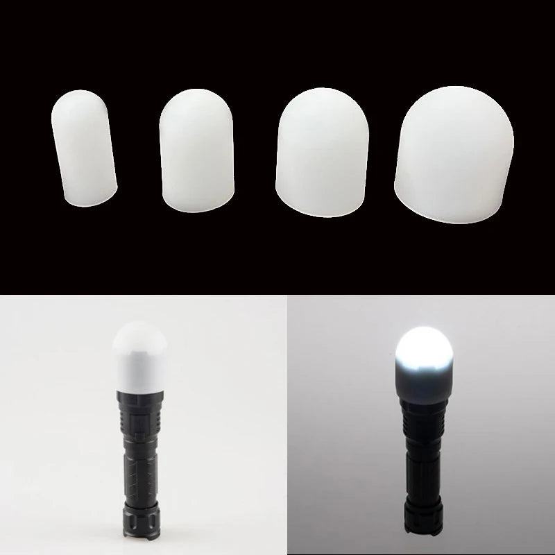 Silicone Elastic Flashlight Diffuser Lampshade Lamp Shade Cover 28 25