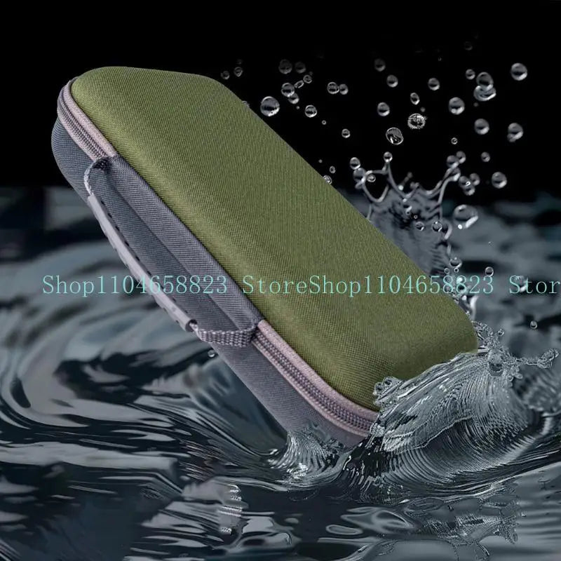 652F Portable Microphone Carrying Case EVA Shell with Soft Shockproof Lining Adjustable Divider For Travel Performances Zpaxo