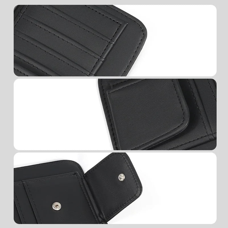 Multi Functional ID Storage Clip Car Sun Visor Small Card Bag Glasses