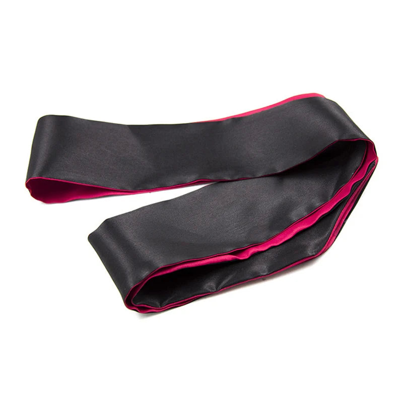 Eye Mask Satin Sex Cover Imitation Silk Sleep Band Soft Tie Blindfold