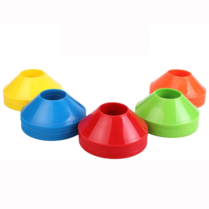 10-Pack Mini Soccer Agility Marker Discs – Soft Training Cones