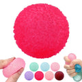1pc high-end Squishy Multicolor Texture Ice Ball Squeeze Toy for Kids Adult Soft Pinch Pop Fidget Toys Children Halloween Christ Zpaxo rose red