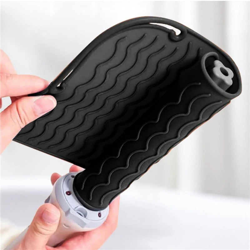 Non-slip Silicone Heat Resistant Pad Multifunctional Insulation Mat Zpaxo Black