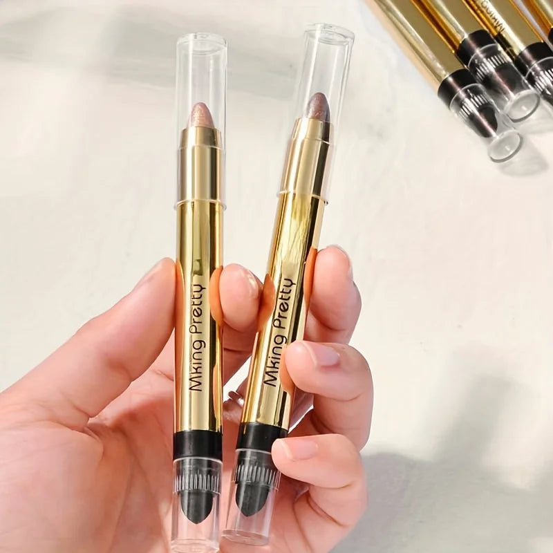 Waterproof Pearly Eyeshadow Pencil Stick 7 Colors Long Lasting Glitter Shimmer Eyeshadow Pen Eyeliner Stick Eyes Makeup Tools Zpaxo