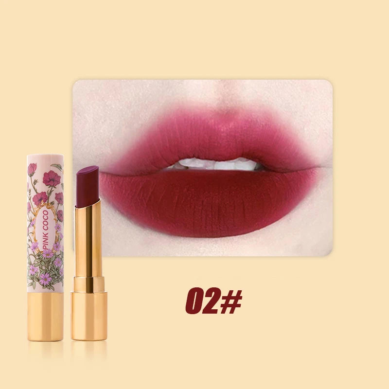 Moisturizing Velvet Matte Lipstick Waterproof Long Lasting Lip Gloss Not Easy Fade Sexy Red Lip Tint Lipstick Makeup Cosmetics Zpaxo 02