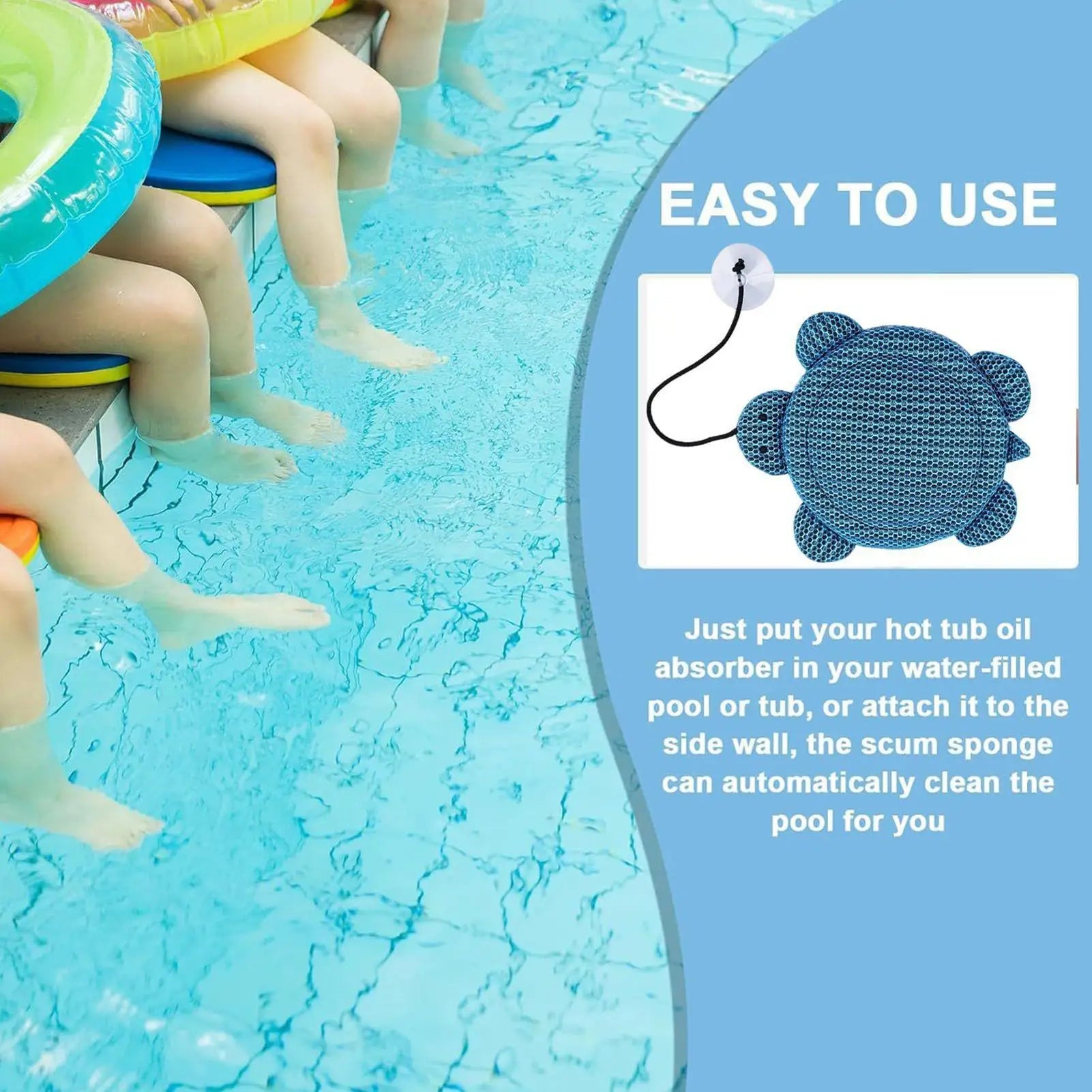 Tub Scum Absorber Pool Oil Sponge Floating Ball Spa Absorbing