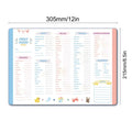 Baby First Foods Tracker Fridge Magnet Food Daily Log Book Repeatable