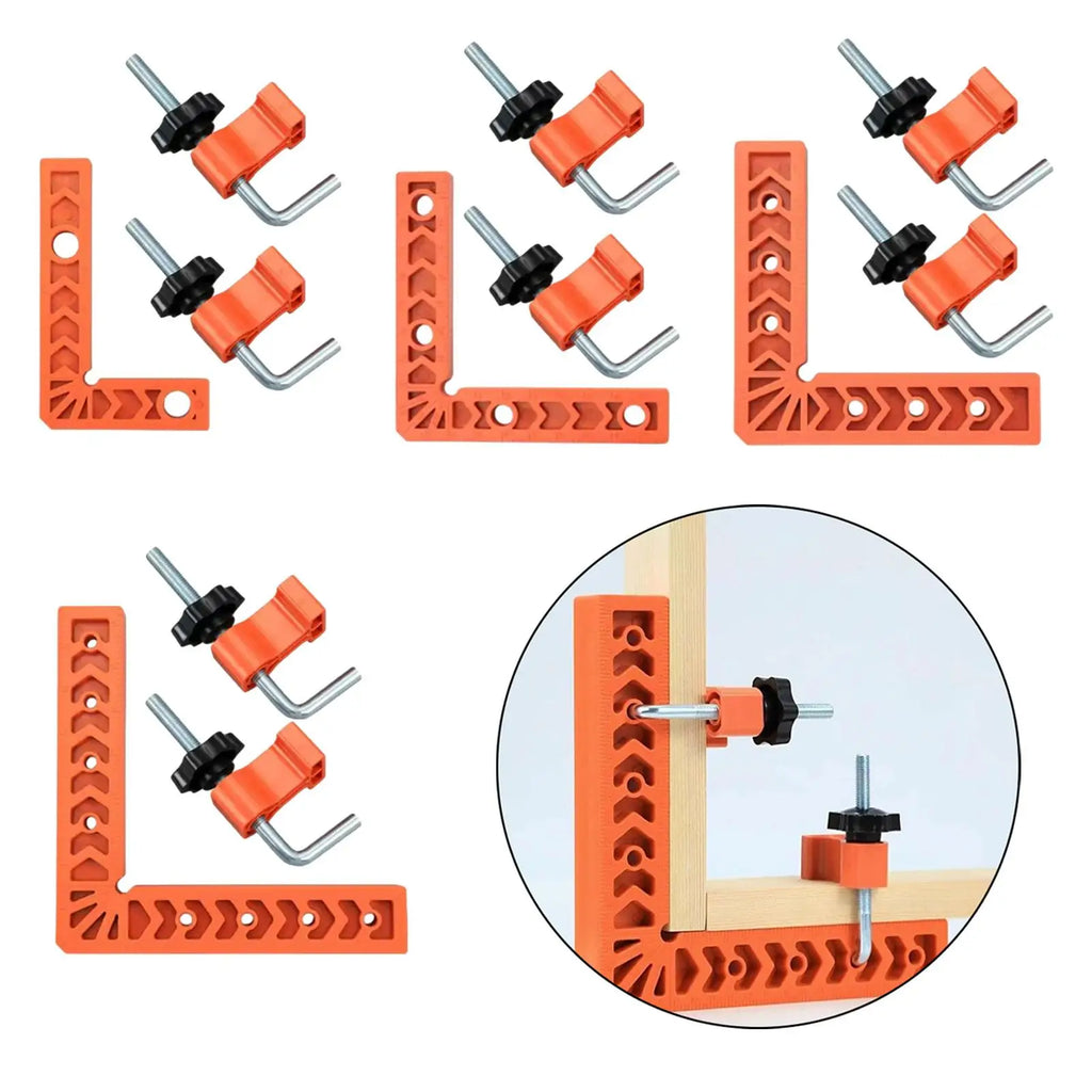 90 Degree Corner Clamp Positioning Square L Type Clamping Square Carpentry Squares for Woodworking Drawers Boxes Cabinets Frames Zpaxo