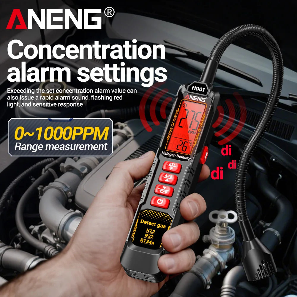 ANENG HD01 Leak Detector Freon CFC HFC Automotive Gas Refrigerant