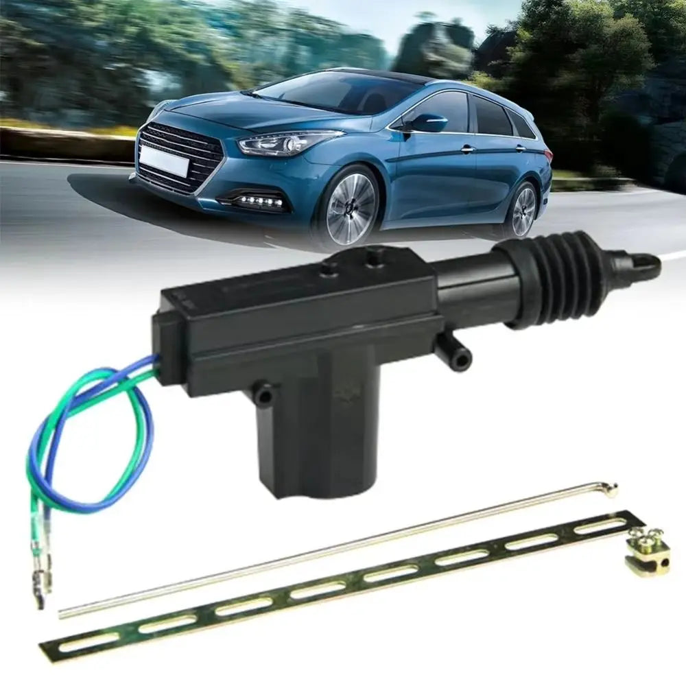 12V Heavy Duty Car Locking System Actuator 2 Wire Copper Central Door Lock Motor Black Durable Auto Lock Actuator Zpaxo