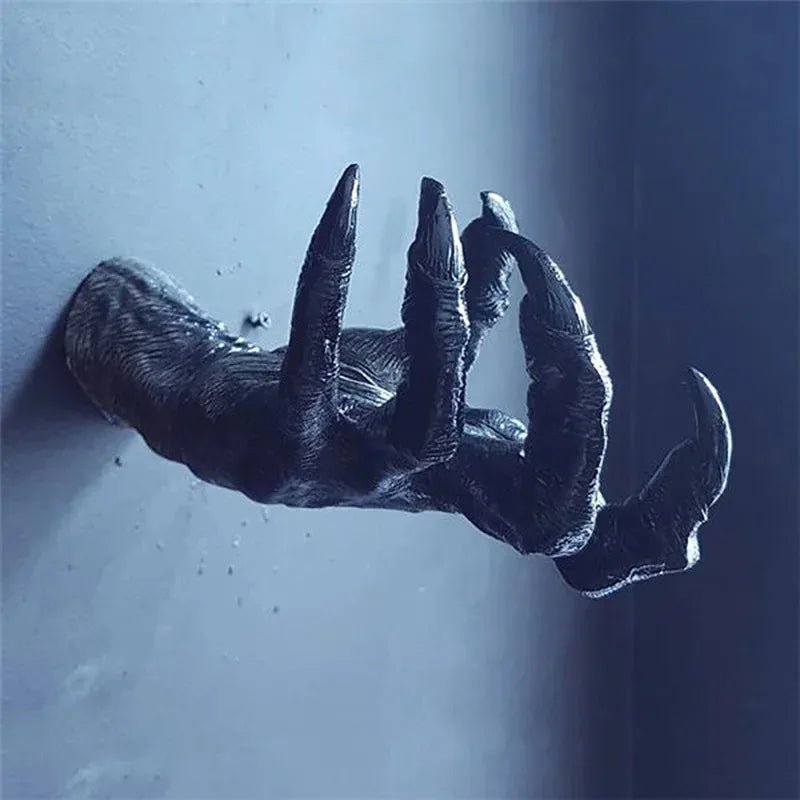 Creative Resin Gothic Witch's Hand Ornament Wall Keys Hanging Rack