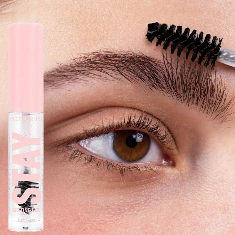 Waterproof Transparent Eyebrow Styling Eyelash Fixed Gel With Brush Liquid Eyebrow Comb Long Lasting Eyebrow Shaping Styling Gel Zpaxo