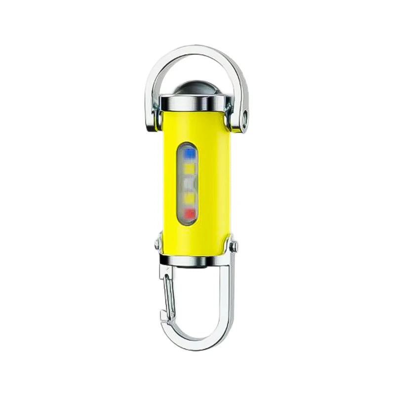 Multi-function Waterproof Mini LED Flashlight USB Rechargeable Zpaxo Yellow