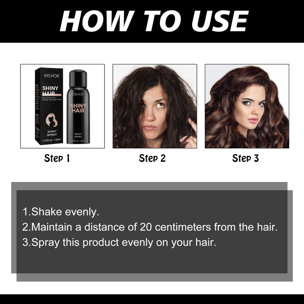 Shiny Hair Hold Spray Hair Building Fiber Applicator Hair Fixing Spray Hair Hold Spray Water Salon Hair Styling Product Zpaxo
