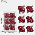 Velvet Christmas Balls Flocked Ornaments Glitter Hanging Pendants