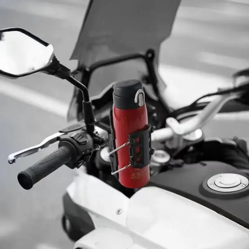 Adjustable Handlebar Cup Holder – Motorcycle & Bike Bottle Cage