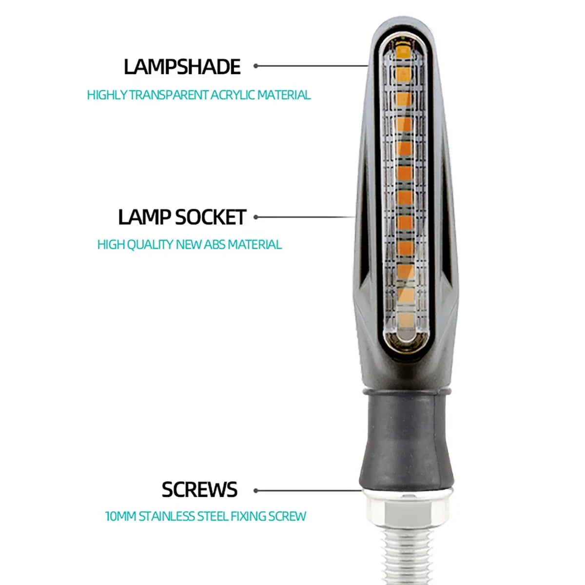Motorcycle Flash Flowing Turn Signal Light Brightness CSP 2835 SMD