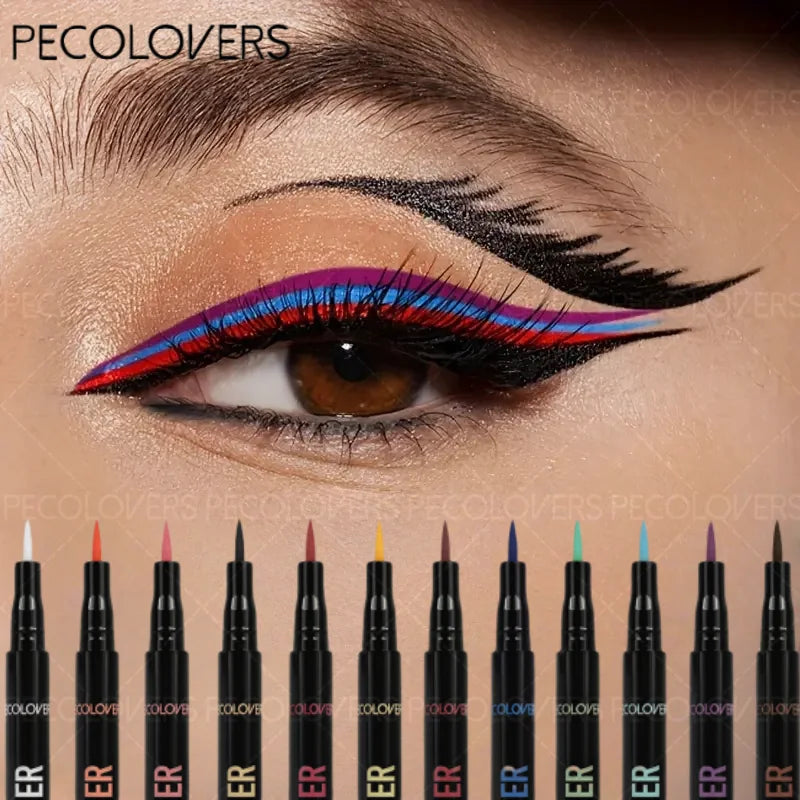 Colorful Eyeliner Liquid Pen Matte Smooth Quick Dry Waterproof Zpaxo
