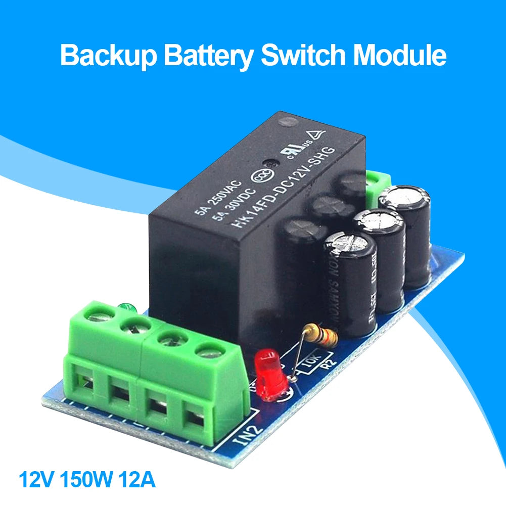 XH-M350 12V 150W Backup Battery Switch Module High Power Switch Control Boards Zpaxo