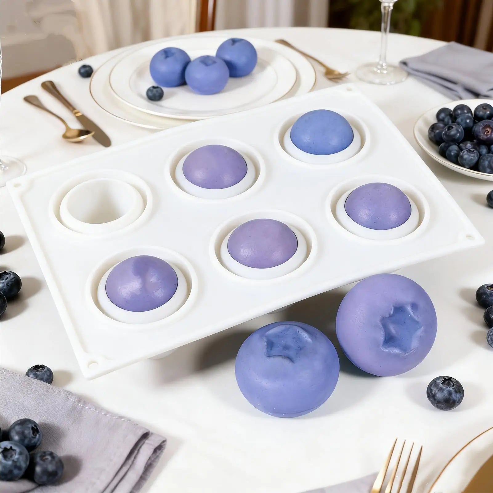 Molds Baking 6 Cavity Silicone Muffin Pan Food Grade Heat Resistant