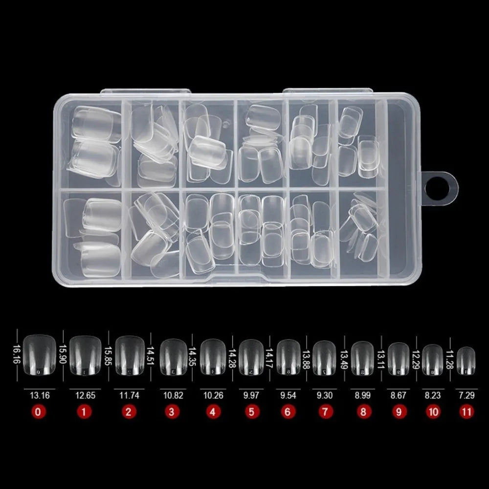 120 Short Square Nail Tips Half Matte Almond Shape False Nails Zpaxo 150pcs Short square