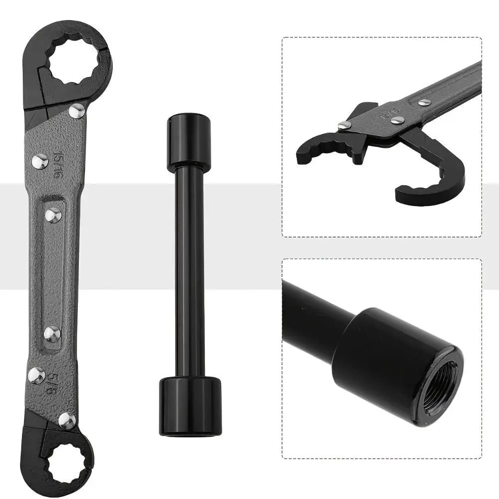Carbon Steel Material Double Headed Wrench Multi-functional Design Professional Tool Tire Auto Repair Wrench Double Headed Zpaxo