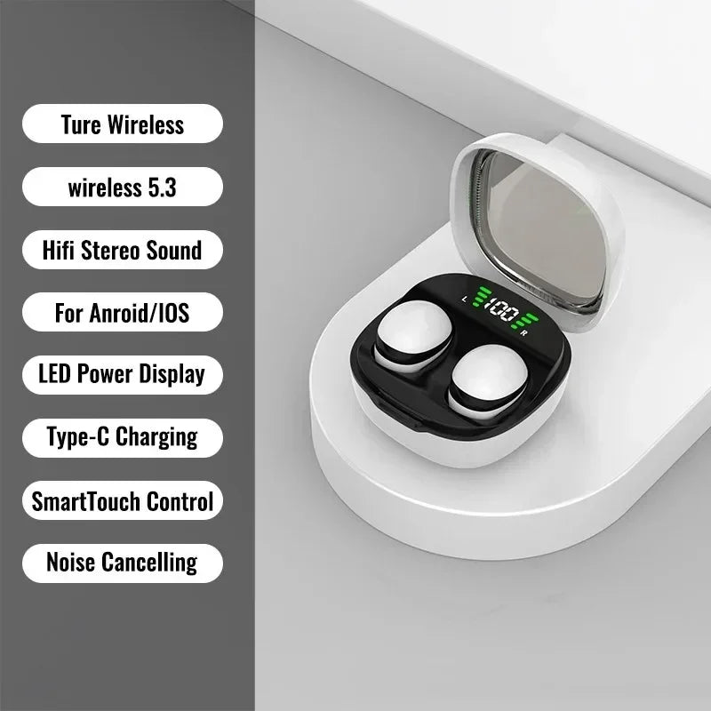 KEBIDUMEI Invisable Mini Earphones Bluetooth 5 3 Headphones Touch