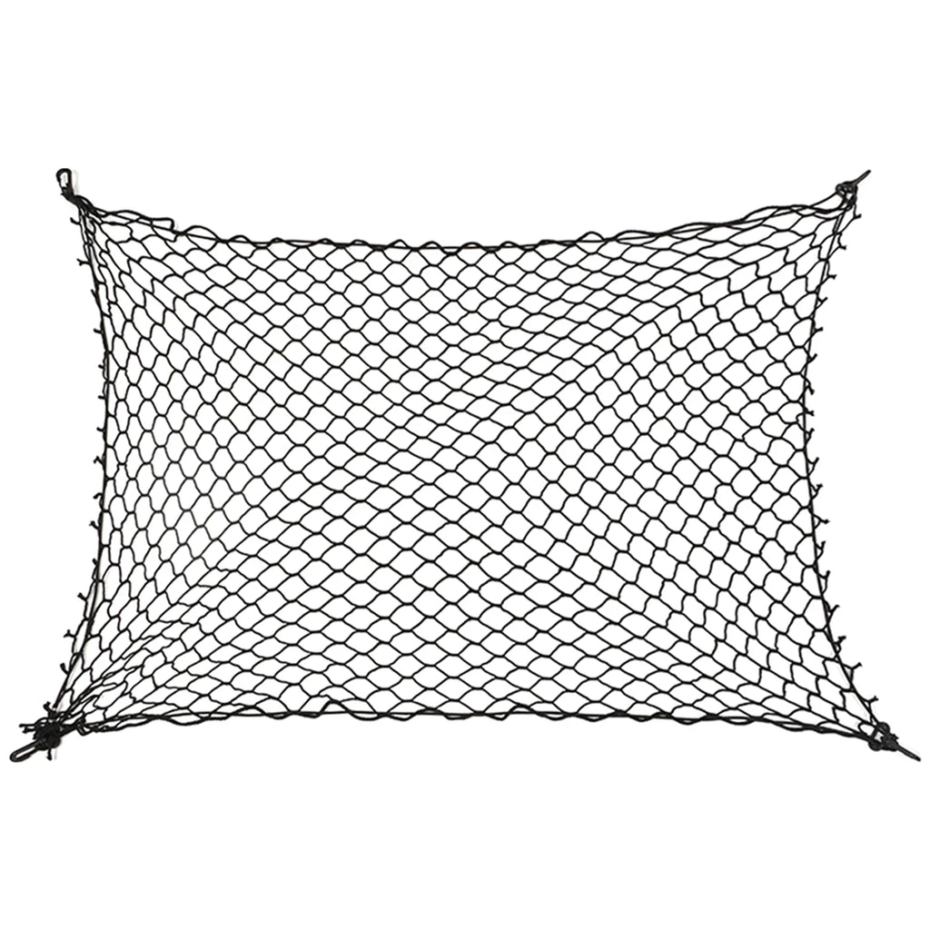 Pet Car Barrier Net Elastic Durable Dog Car Safety Barrier Net Foldable Car Dog Fence Barrier Universal Auto with Hooks New 2024 Zpaxo black