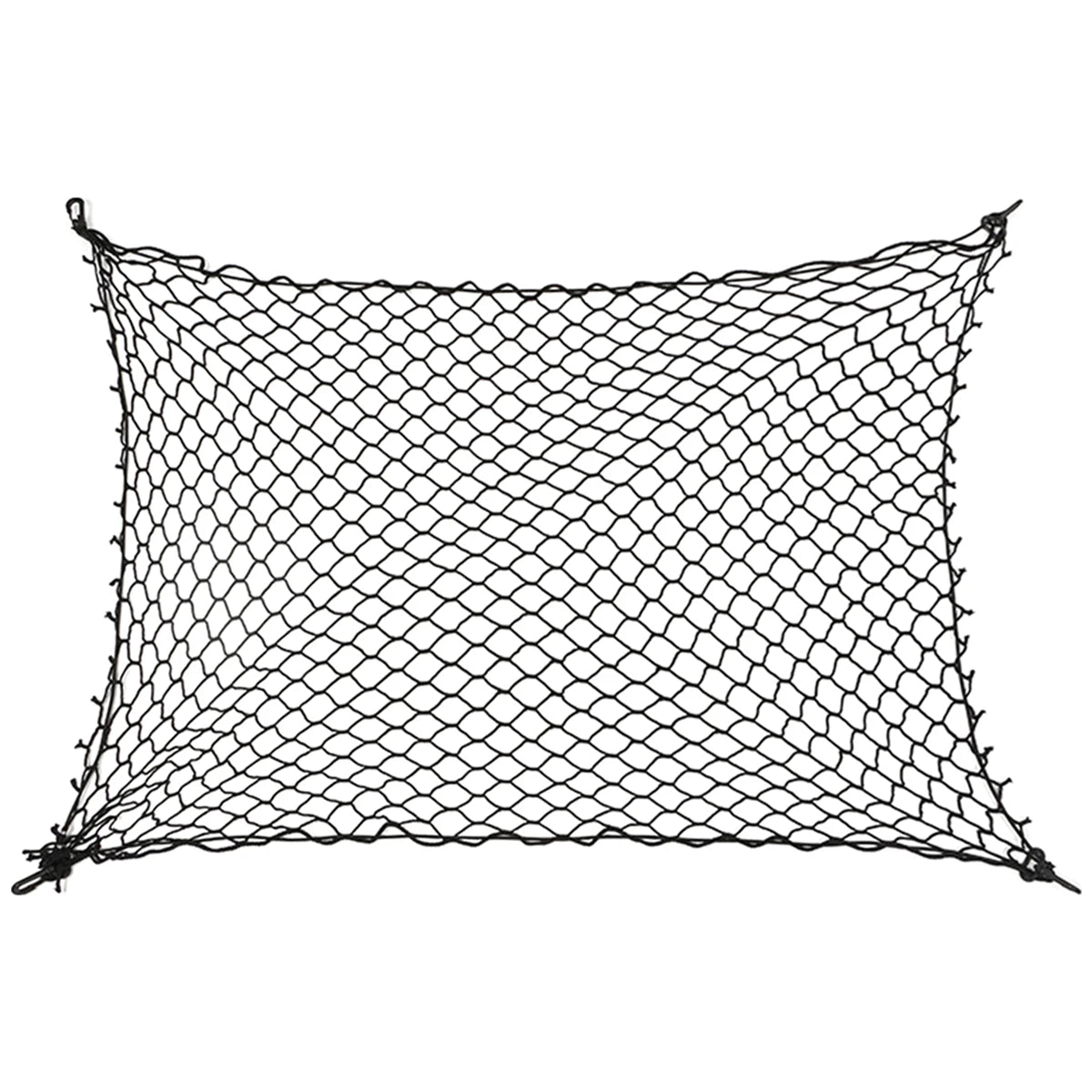 Pet Car Barrier Net Elastic Durable Dog Car Safety Barrier Net Foldable Car Dog Fence Barrier Universal Auto with Hooks New 2024 Zpaxo black