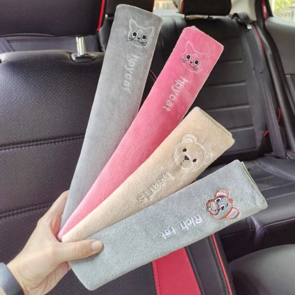 Cute Animal Car Seat Belt Cover Decoration Automobile Safety Zpaxo